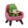 Refintural Miniature Frog Figurines Funny Frog Sculpture for Shelf Desk Decoration Frog Desk Accessories Perfect Cute Frog Gift for Frog LoversPink Sofa
