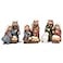 Transpac Imports Resin Holiday Tree Set of 4 Figurine Green