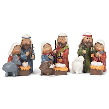 Transpac Imports Resin Holiday Tree Set of 4 Figurine Green