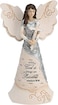 Pavilion Gift Pavilion Elements Faith Angel Figurine 612Inch Holding Cross Inscription with God All Things are Possible