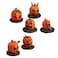 Lemax Spooky Town Pumpkin People 52117 Set of 6