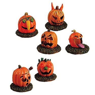 Lemax Spooky Town Pumpkin People 52117 Set of 6