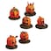 Lemax Spooky Town Pumpkin People 52117 Set of 6