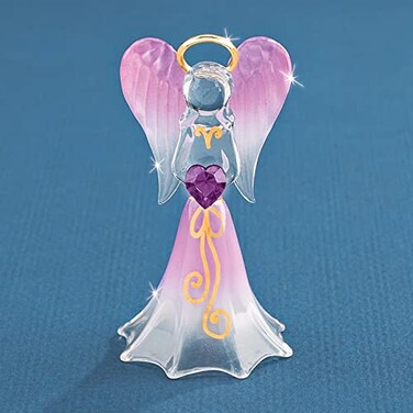 Glass Baron Lavender Angel Figurine