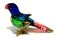 We Are Handmade Mini Blown Glass 2 Parrot Bird Fantasy Figurine Art Cool Stuff Miniature Animals Home or Garden Decor Gift Ideas Blue