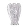 Justinstones Carved White Clear Quartz Gemstone Peace Angel Pocket Guardian Angel Healing Statue 2 inch