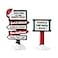 Lemax North Pole Signs Set of 2