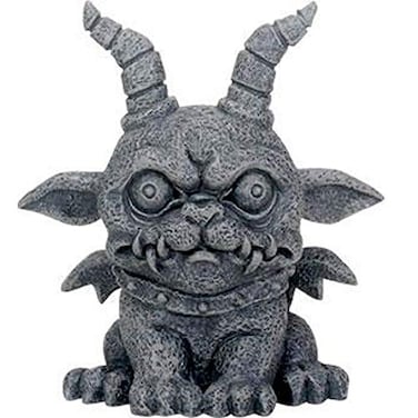 SUMMIT COLLECTION 375 Inch Medieval Dark Grey Winged Gothic Gargoyle Guardian Agamon Desk and Shelf Decoration