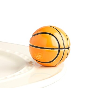 nf nora nora fleming Hoop There It Is Basketball A233 HandPainted Ceramic Unique Dcor Summer Minis for the Home and Office