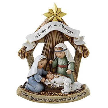 Avalon Gallery CBC Group Advent and Christmas Childrens Nativity Figurine 4 x 5Inch Away in a Manger