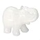 Gemstone White Jade Elephant Figurines Hand Carved Pocket Statue Healing Crystals Good Luck for Home Decor 15 inches
