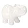 Gemstone White Jade Elephant Figurines Hand Carved Pocket Statue Healing Crystals Good Luck for Home Decor 15 inches