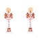Department 56 Village Accessories Gingerbread Street Lamps Lit Figurine Set 485 Inch Multicolor