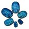 Discoveries Egyptian Made in Egypt Scarab Beads Assorted Sizes Package of 6 Blue Ancient Egyptian Collectible