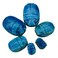 Discoveries Egyptian Made in Egypt Scarab Beads Assorted Sizes Package of 6 Blue Ancient Egyptian Collectible