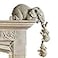 LSLANSOON 3 Set Elephant Shelf Sitter Mother Elephant Hanging 2 Baby Elephants on The Edge HandPainted Resin Collectable Figurines for Home Decor Gift