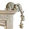LSLANSOON 3 Set Elephant Shelf Sitter Mother Elephant Hanging 2 Baby Elephants on The Edge HandPainted Resin Collectable Figurines for Home Decor Gift