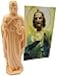 Westmon Works St Jude Prayer for Lost or Hopeless Causes with Holy Card with Patron Saint Novena Prayer and Small Plastic Statue Figurine