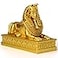 TRANSGOOD Egyptian Sphinx Collectible Figurine 24 H Egypt Souvenirs Mini Resin Figurine for Home Desktop Decoration