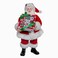 Kurt S. Kurt Adler 105inch Fabrich Santa with Box of Donuts
