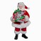 Kurt S. Kurt Adler 105inch Fabrich Santa with Box of Donuts