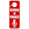 GRAPHICS &amp; GRAPHICS MORE Recording in Progress Microphone Plastic Door Knob Hanger Sign