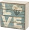 Primitives by Kathy Love Aqua Marine Mini Beach Plankboard Home Dcor Signwood paperBlueWhite