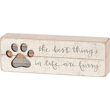Primitives by Kathy 38231 HandLettered Slat Box Sign Best Things In Life