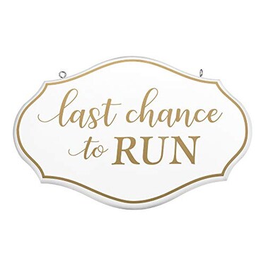 Lillian Rose Flower Girl Ring Bearer Chance to Run Sign