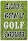Rogue River Tactical Funny Golf Ball Metal Tin Sign Wall Decor Man Cave Bar Education is Important Golfer Gift