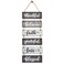 Buecasa Family Wall Decor Sign Farmhouse Rustic Home Decoration for Living Room Bedroom Inspirational Large Wall Hanging Plaque 6pcs 38x12 Inches