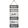 Buecasa Family Wall Decor Sign Farmhouse Rustic Home Decoration for Living Room Bedroom Inspirational Large Wall Hanging Plaque 6pcs 38x12 Inches