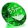 YWHL 55th Wedding Anniversary Decoration Emerald Wedding Gifts for Parents Love Present for Her Him Emerald Green Keepsake
