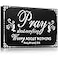 Yulejo Pray About Everything Worry About Nothing Sign Religious Scripture Inspirational Word Plaque Black Bible Verses Plaque Wall Decor Wooden Table Centerpieces Christmas Decorations 79 x 51 Inch