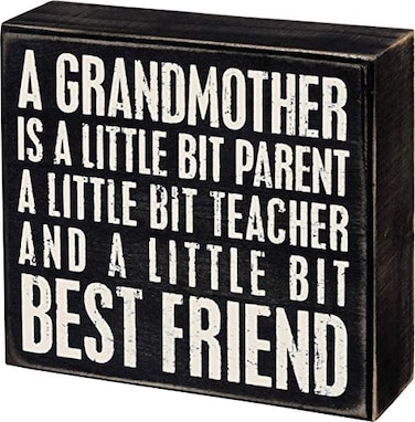 Primitives by Kathy Grandmother Best Friend Box Sign 6 x 550
