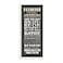 Stupell Industries Stupell Home Dcor Bathroom Rules Black Typography Tall Bathroom Wall Plaque 7 x 05 x 17 Proudly Made in USA