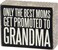 Primitives by Kathy Chevron Trimmed Box Sign 5 x 4Black