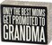 Primitives by Kathy Chevron Trimmed Box Sign 5 x 4Black