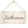 Button Hill Bathroom French Shabby Chic Style Home Decor Door Sign Plaque