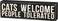 Primitives by Kathy 35175 Classic Box Sign Cats Welcome