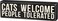 Primitives by Kathy 35175 Classic Box Sign Cats Welcome