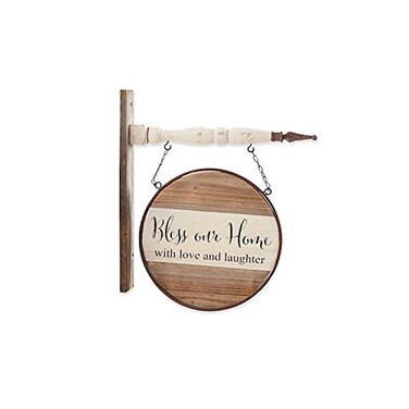 K&K Interiors KK Interiors Arrow Replacement Decorative Hanging Sign Wood 13907C