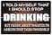 Rogue River Tactical Funny Beer Alcohol Sign Metal Tin Sign 12x8 Inch Home Bar Kitchen I Should Stop Drinking Wall Decor