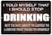Rogue River Tactical Funny Beer Alcohol Sign Metal Tin Sign 12x8 Inch Home Bar Kitchen I Should Stop Drinking Wall Decor