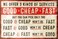 KDLY Good Fast Humorous Funny Retro Style Metal Sign Office Shop Work 8x12 Red