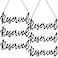 Amyhill Wood Sign 6 Pieces Reserved Unfinished Wedding Decorative Signage with Hanging Rope Rustic Style One Size Fits Most for Events Restaurants Hotels