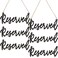 Amyhill Wood Sign 6 Pieces Reserved Unfinished Wedding Decorative Signage with Hanging Rope Rustic Style One Size Fits Most for Events Restaurants Hotels
