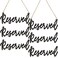 Amyhill Wood Sign 6 Pieces Reserved Unfinished Wedding Decorative Signage with Hanging Rope Rustic Style One Size Fits Most for Events Restaurants Hotels
