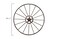 Creative Co-Op Creative CoOp Wagon Wheel with Star Wall Dcor