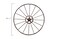 Creative Co-Op Creative CoOp Wagon Wheel with Star Wall Dcor